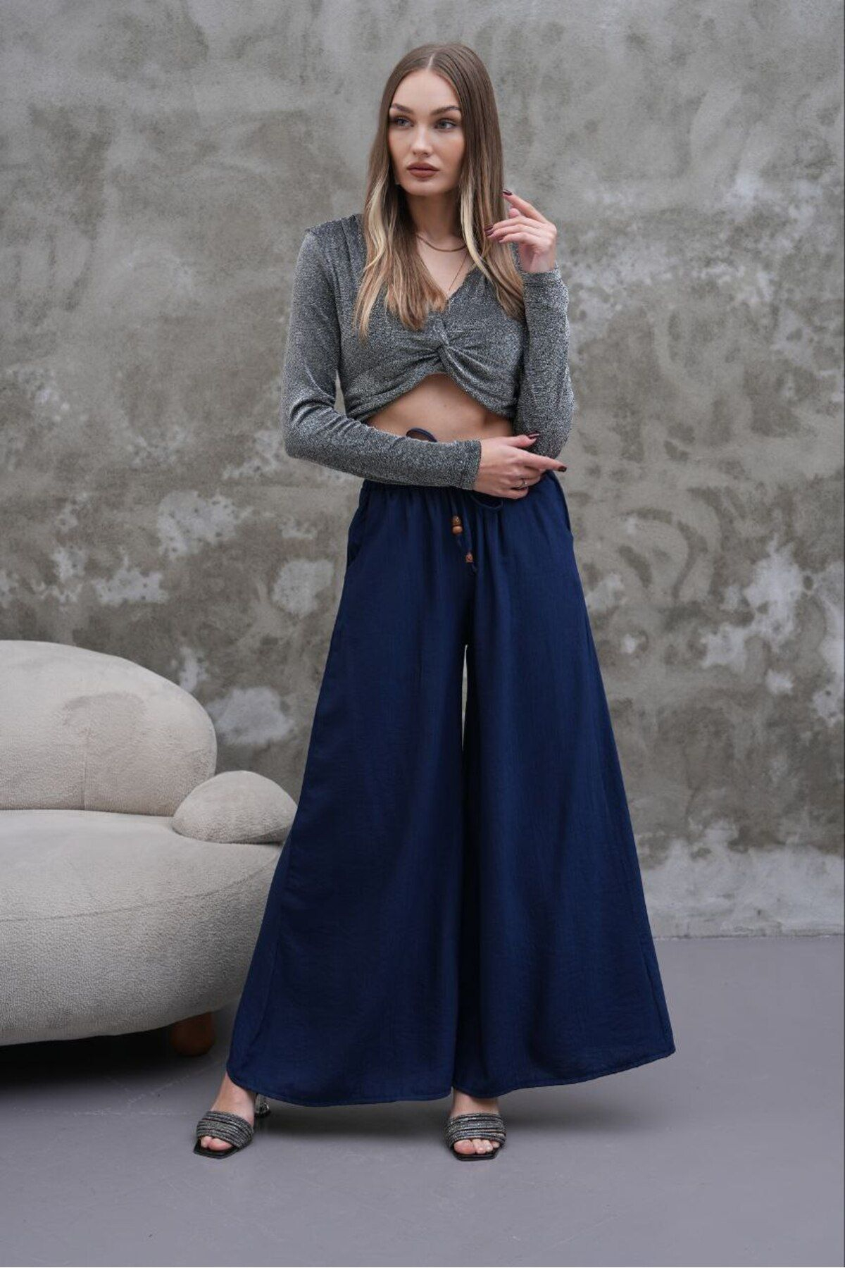 Rawea Kadın Modal Kumaş Etek Pantolon - Oversize & Geniş Paça